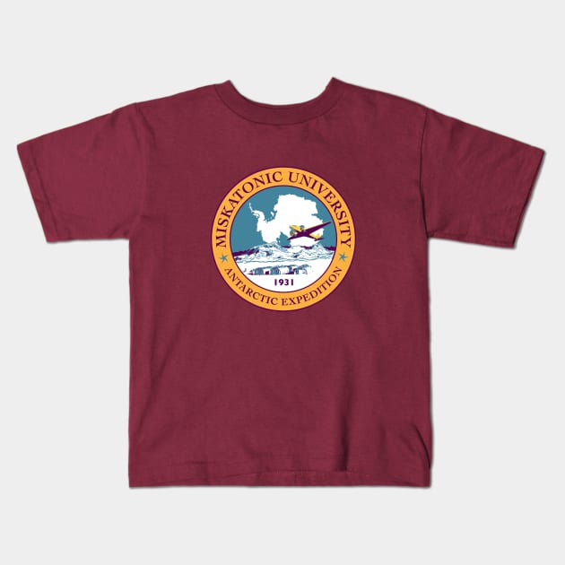 Miskatonic University Antarctic Expedition 1931 Kids T-Shirt by Miskatonic